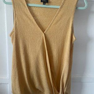 Bobeau, Sleeveless, Top, blouse, V Neck, Side knot, Draped Jersey, Size Small